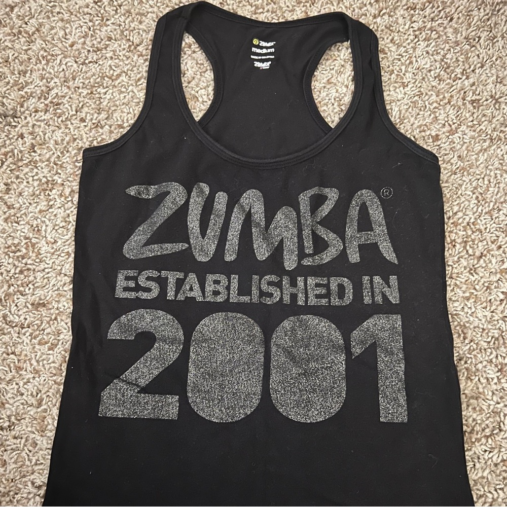 Sparkly Zumba Black/Silver Top